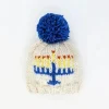 Huggalugs - Menorah Beanie Hat For Baby & Kids New