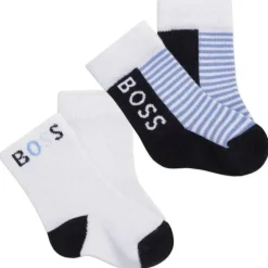 Hugo Boss Baby - 2 unidades de meias masculinas, azul marinho Hot