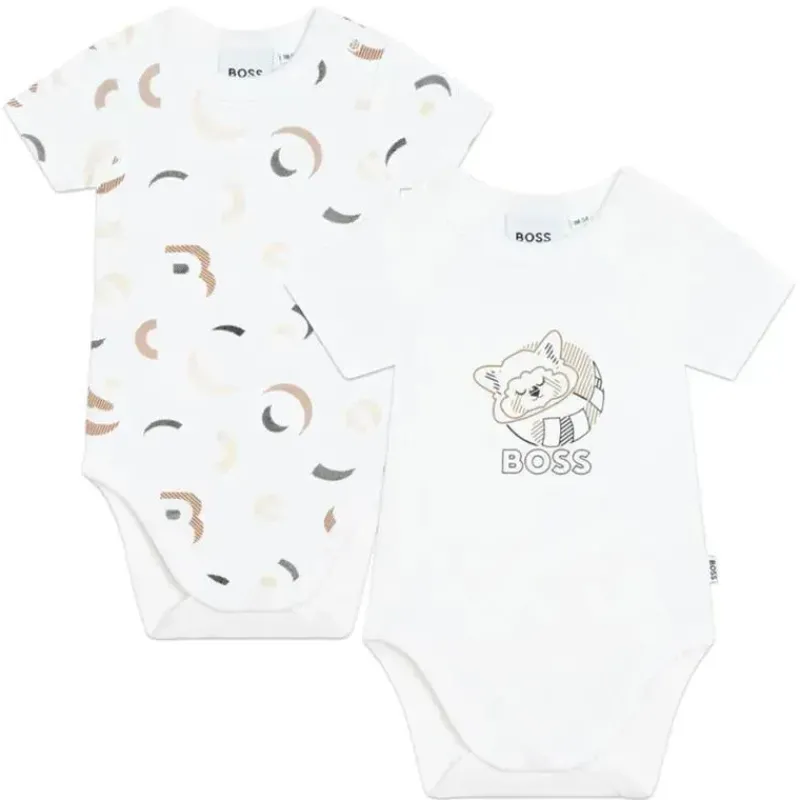 hugo_boss_baby___unidades_SKUi9copMgN_0.webp Hugo Boss Baby - 2 unidades de macacão para bebê, branco Outlet