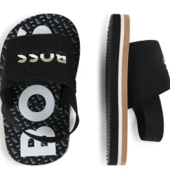 Hugo Boss Baby - Aqua Slides Menino, Preto E Bege Outlet