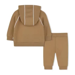 Hugo Boss Baby - Boy Cotton Track Suit, Beige Outlet