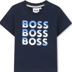 Hugo Boss Baby - Boy Short Sleeves Tee-Shirt, Navy Blue Discount