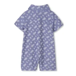 Hugo Boss Baby - Boy Short All In One & Bucket Hat, Blue Clearance
