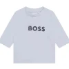 Hugo Boss Baby - Camiseta manga longa Little Boss, branca Fashion