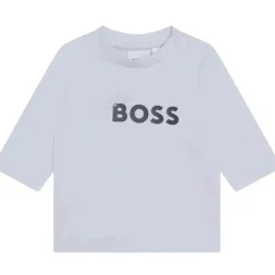 Hugo Boss Baby - Camiseta manga longa Little Boss, branca Fashion