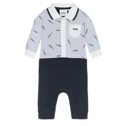 Hugo Boss Baby - Cerimônia Curta Tudo em Um, Azul Pálido New