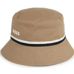 Hugo Boss Baby - Chapéu Bucket Reversível, Branco/Bege Outlet