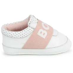 Hugo Boss Baby - Chinelos de couro de menina, brancos Discount