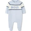 Hugo Boss Baby - Conjunto de Footie e Babador para Menino, Azul Claro Sale