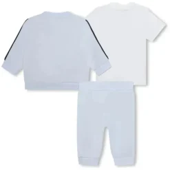 Hugo Boss Baby - Conjunto de agasalho e camiseta menino, azul claro e branco Best