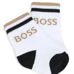 Hugo Boss Baby - Conjunto de meias 3Pk branco, preto e bege Clearance