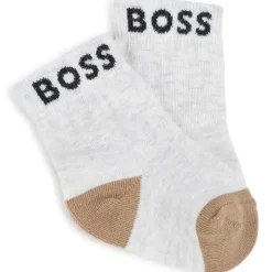Hugo Boss Baby - Conjunto de meias 3Pk branco, preto e bege Clearance