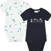 Hugo Boss Baby - Conjunto de corpo para bebê 2 unidades, marinho/branco New