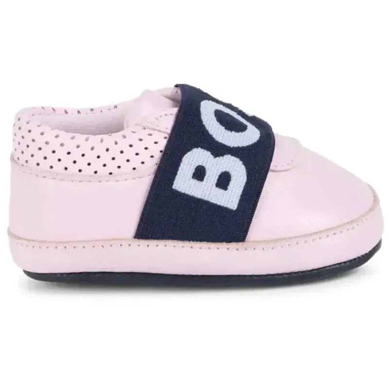 hugo_boss_baby__logotipo__SKUeFiQX0st_3.webp Hugo Boss Baby - Logotipo de chinelos macios para meninas, rosa Sale