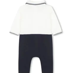 Hugo Boss Baby - Macacão de gola polo Ceremony, azul marinho Fashion