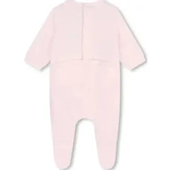 Hugo Boss Baby - Menina Manga Longa Footie, Rosa Fashion