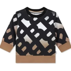 Hugo Boss Baby - Moletom Allover B Monogram, Preto/Bege Hot