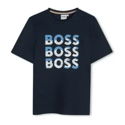 Hugo Boss Baby - Multi Logo Short Sleeve Tshirt Navy Clearance
