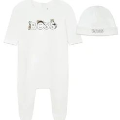 Hugo Boss Baby - Pijama e gorro Boss Boys, branco Sale