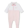 Hugo Boss Baby - Polo Footie Girl, Branco E Rosa Claro Clearance