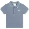 Hugo Boss Baby - Polo Piquet Manga Curta, Azul Clearance