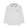 Hugo Boss Baby - Polo Piquet Manga Longa, Branco Sale