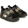 Hugo Boss Baby - Sapatilhas pretas com logotipo de velcro para meninos Discount