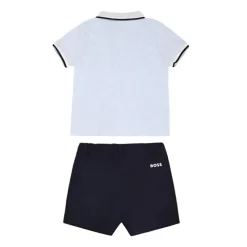 Hugo Boss Baby - Set Polo + Shorts Set, Pale Blue Outlet