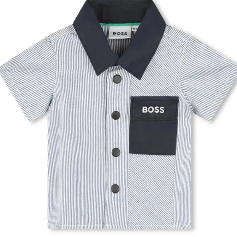 hugo_boss_baby__shorts_e__SKUKuKoj4pF_2.webp Hugo Boss Baby - Shorts e top de sarja de algodão, branco/azul Fashion