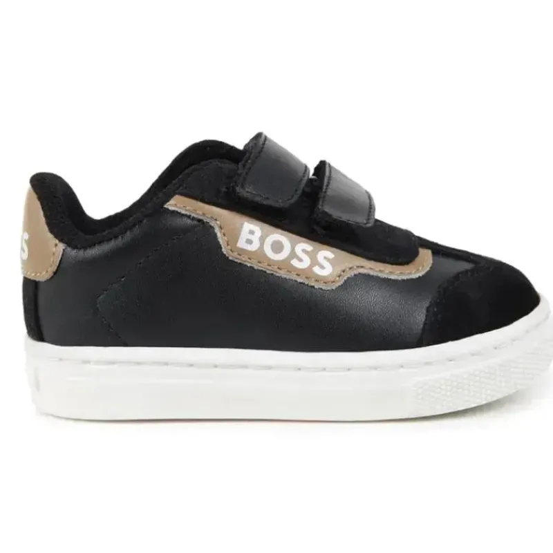 hugo_boss_baby__tnis_em_c_SKUiWAQdlfB_1.webp Hugo Boss Baby - Tênis em couro e malha, preto Online