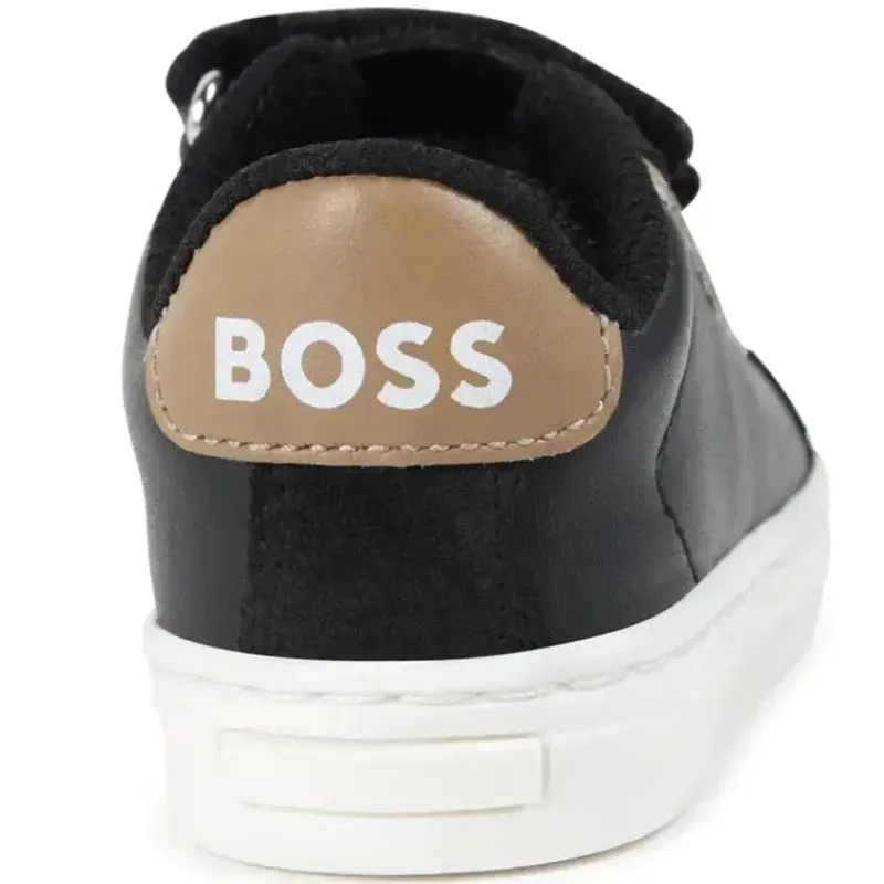 hugo_boss_baby__tnis_em_c_SKUiWAQdlfB_2.webp Hugo Boss Baby - Tênis em couro e malha, preto Online