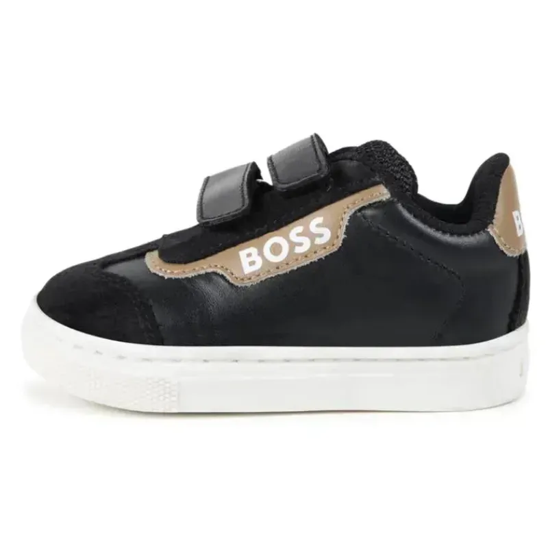 hugo_boss_baby__tnis_em_c_SKUiWAQdlfB_3.webp Hugo Boss Baby - Tênis em couro e malha, preto Online