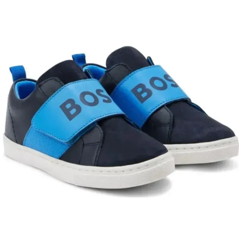 hugo_boss_baby__tnis_masc_SKUMjJAWmC0_0.webp Hugo Boss Baby - Tênis masculino com logotipo de velcro marinho Sale