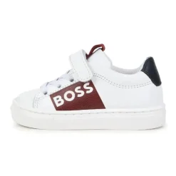 Hugo Boss Baby - Tênis menino âmbar branco com velcro Clearance
