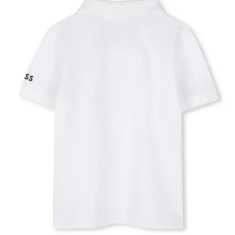Hugo Boss Baby - Tricolor Short Sleeve Polo White Best
