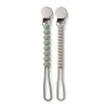Infantino - All-In-One Pacigrip Silicone Holder 2Pk, Sage Green Fashion