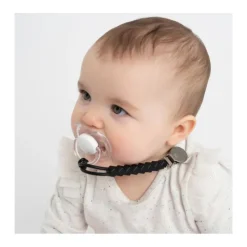 Infantino - All-In-One Pacigrip Silicone Holder 2Pk, Black/White New