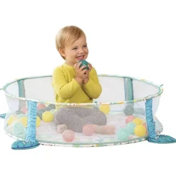 Infantino - 4-em-1 Jumbo Baby Activity Gym &amp; Ball Pit - Preguiça New