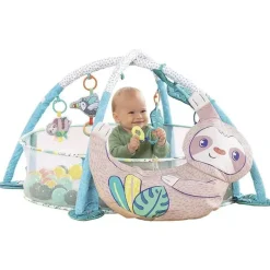 Infantino - 4-em-1 Jumbo Baby Activity Gym &amp; Ball Pit - Preguiça New