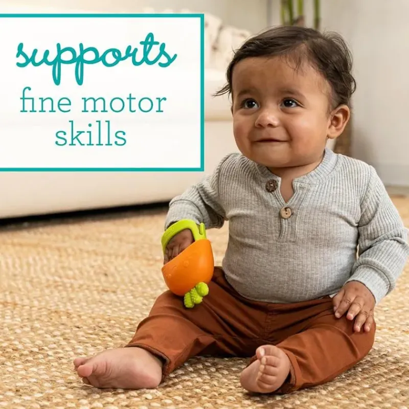 infantino__handy_dandy_te_SKU4bFFLGJC_7.webp Infantino - Handy Dandy Teething Miitt, Carrot Fashion