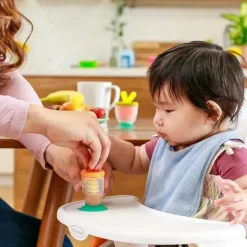 Infantino - Mordedor 3 em 1, Mordedores Sabor e Leve, Combinação Morango e Laranja Hot