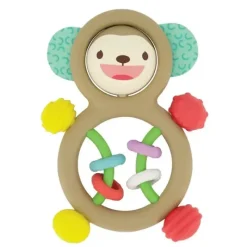 Infantino - Wee Wild Ones - Busy Lil' Sensory Rattle, Monkey New