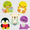 Infantino - Wee Wild Ones Mix &amp; Match Adesivos de banho Amigos Sale