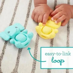 Infantino - Wee Wild Ones - Teethimal Pop Pals, Elefante/Leão Online