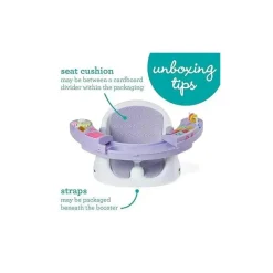 Infantino - Wee Wild Ones Music & Lights 3 em 1 Discovery Seat & Booster, Lavanda Fashion