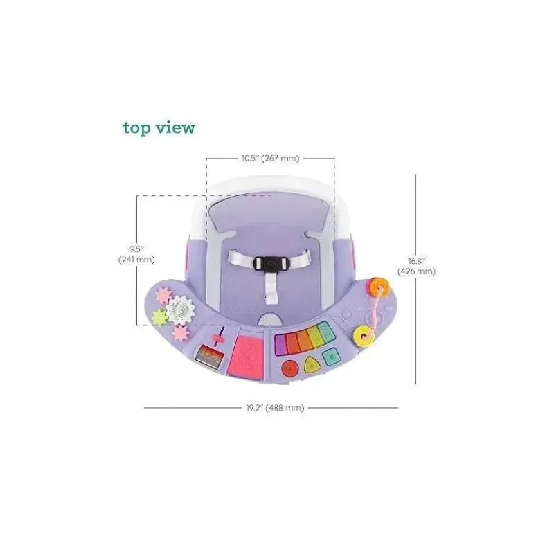 infantino__wee_wild_ones__SKUSn9rhBWl_5.webp Infantino - Wee Wild Ones Music & Lights 3 em 1 Discovery Seat & Booster, Lavanda Fashion