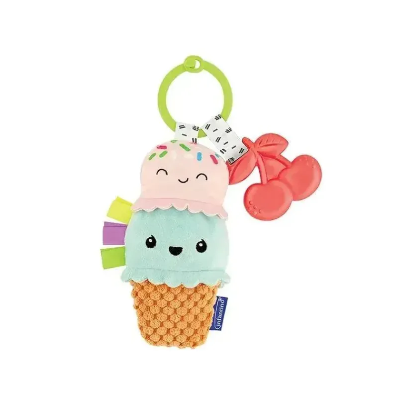 infantino__wee_wild_ones__SKUZColzHiH_0.webp Infantino - Wee Wild Ones - Amigo e mordedor de pelúcia, sorvete Outlet
