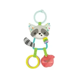Infantino - Wee Wild Ones Jingle Charms Chocalho, Guaxinim Hot