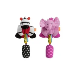 Infantino - Wrap Around Chiming Pal (Elefante/Zebra) Item variado - 1 contagem Clearance