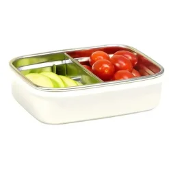 Innobaby - Caixa de lanche Bento dividida em aço inoxidável Keepin' Fresh, 11 onças, laranja Sale